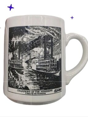Currier & Ives Champions Of The Mississippi Coffee Mug A Race For The Buckhoms
